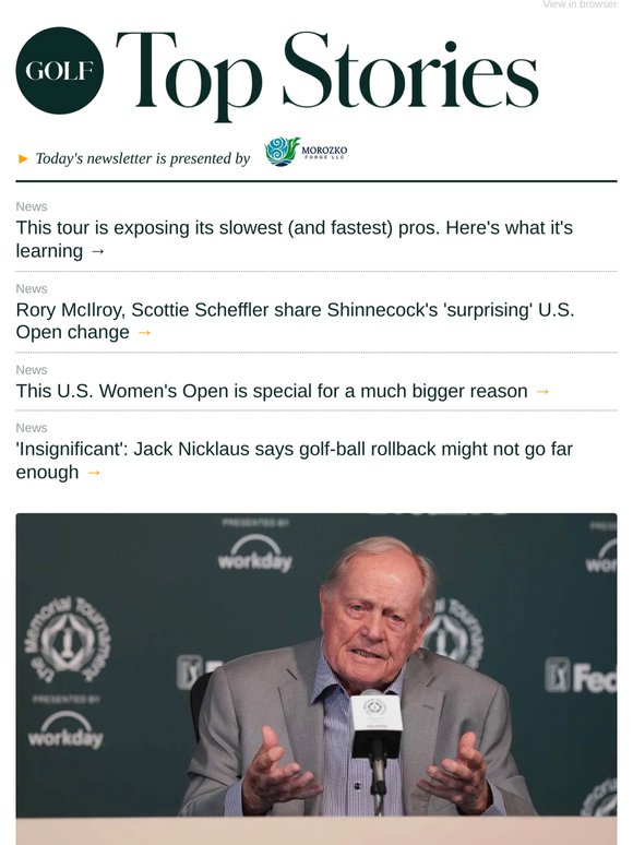 Nicklaus criticizes direction of PGA Tour