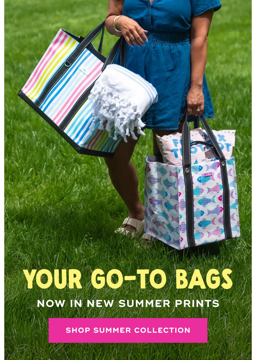 your go-to bags now in new summer prints SHOP SUMMER COLLECTION