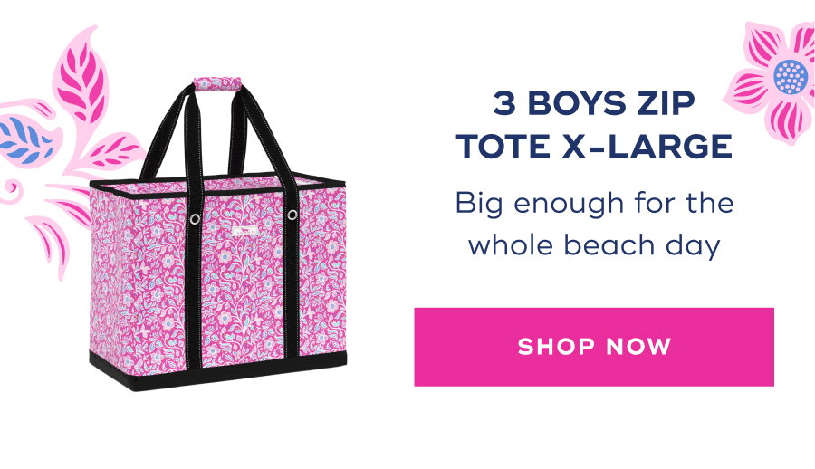 3 Boys Zip Tote X-Large Big enough for the whole beach day SHOP NOW
