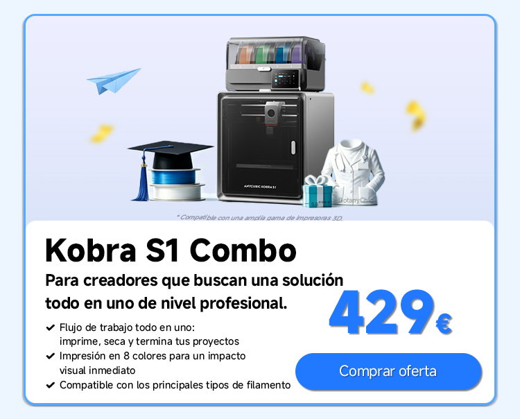 Anycubic Kobra S1 Combo Para creadores que buscan una solución todo en uno de nivel profesional.