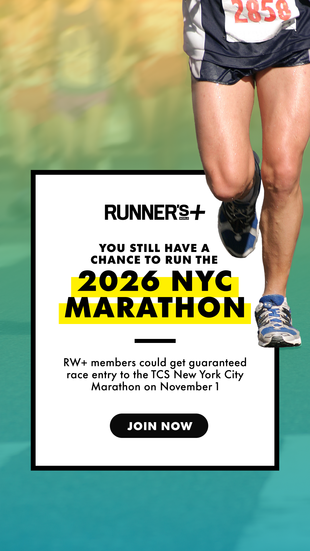 You still have a chance to run the 2026 NYC Marathon! RW+ members could get guaranteed race entry - join now