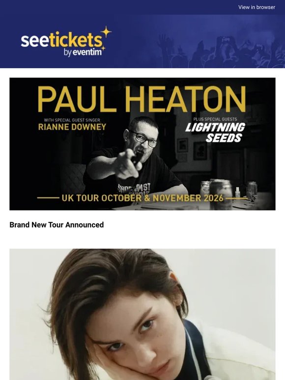 Paul Heaton, Gracie Abrams, Neighbourhood Weekender, The Streets