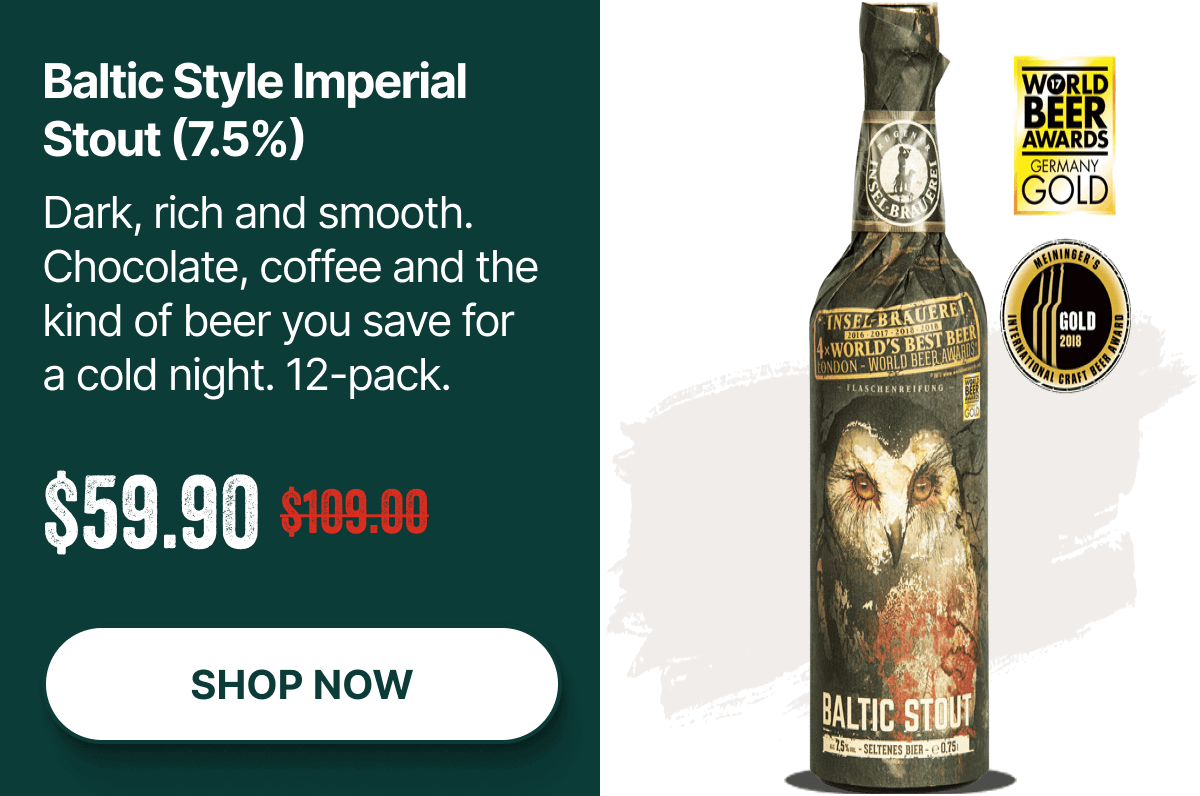 Baltic Style Imperial Stout 7.5%