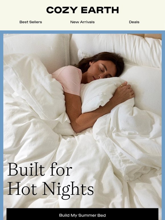 Sleep cool through the heat ➡️
