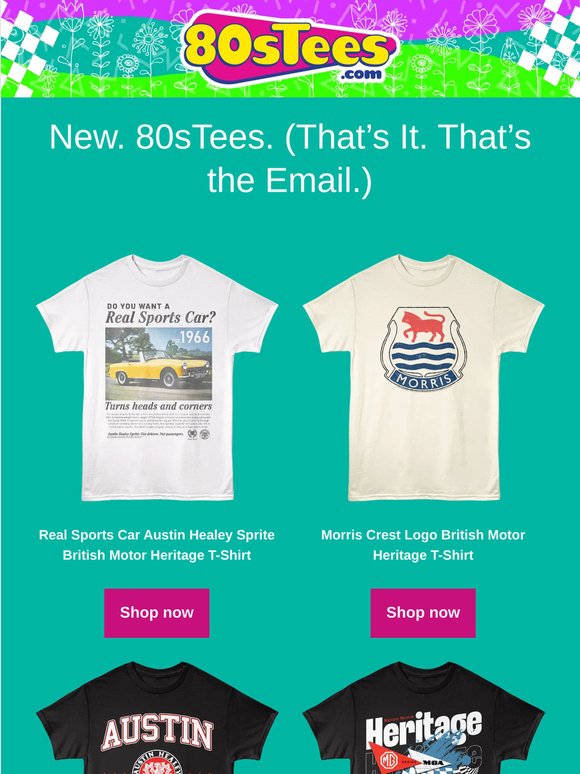 Don’t Blink – Brand New 80sTees Dropped!