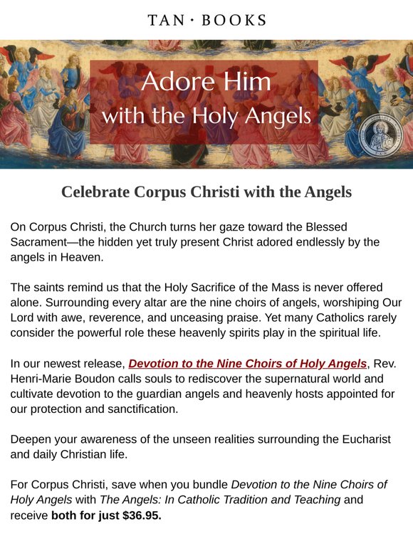 [New Release] Celebrate Corpus Christi with the Angels