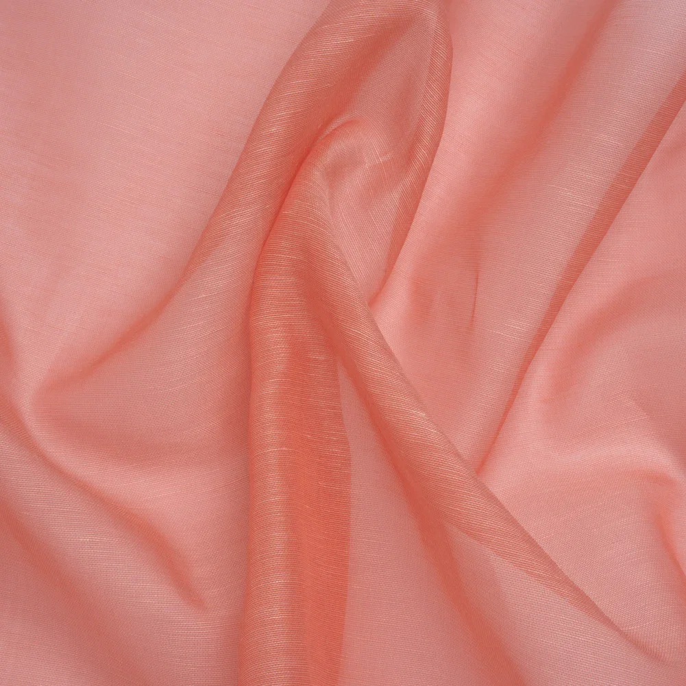 Image of Linen and Silk Organza - Rose Pink - Famous Australian Designer Deadstock