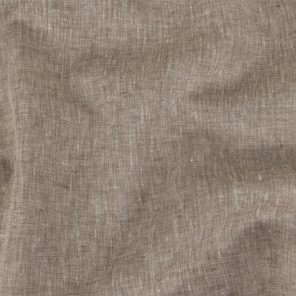 Image of Lightweight Linen Chambray - Heathered Brown - Minerva Collection