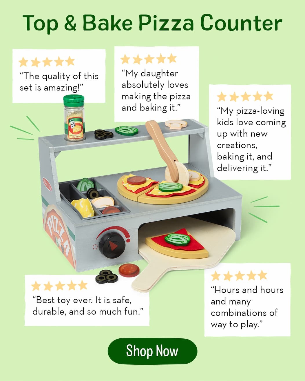 Top & Bake Pizza Counter
