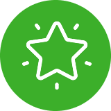 Featured star badge icon