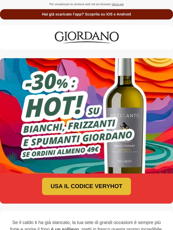 Hot! -30% su bianchi, frizzanti e spumanti: scopri il codice