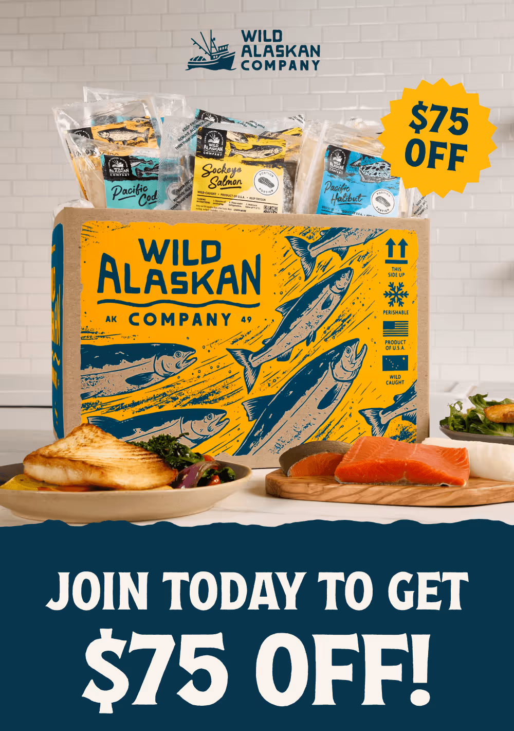 Join Today to Get $75 off your first three boxes