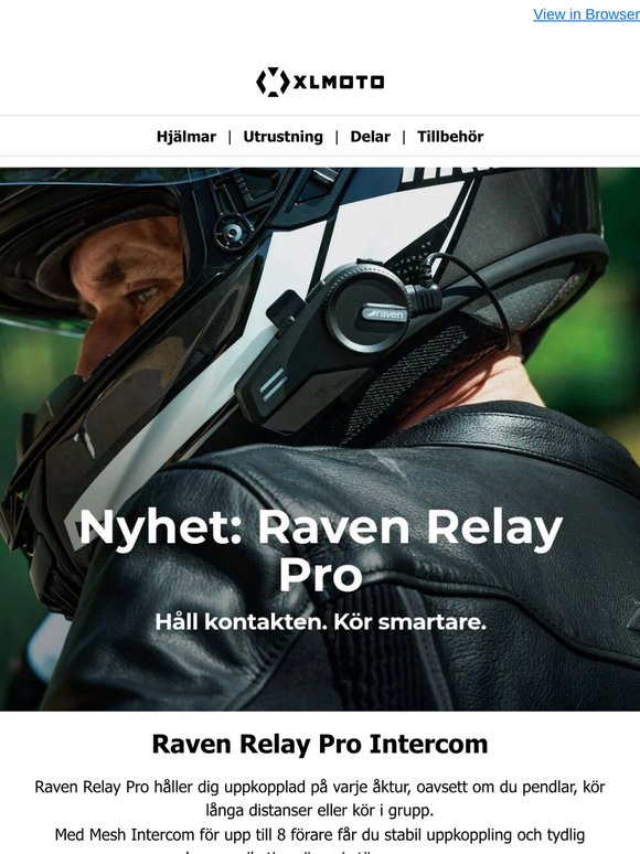 Håll dig uppkopplad på varje åktur med Raven Relay Pro