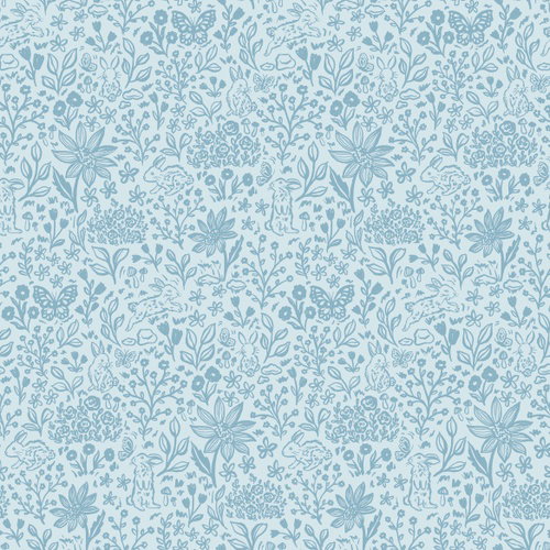 Image of Sweet Cotton Tales Bunny Meadows Light Blue