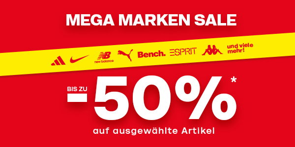 Mega Marken SALE -50 %*