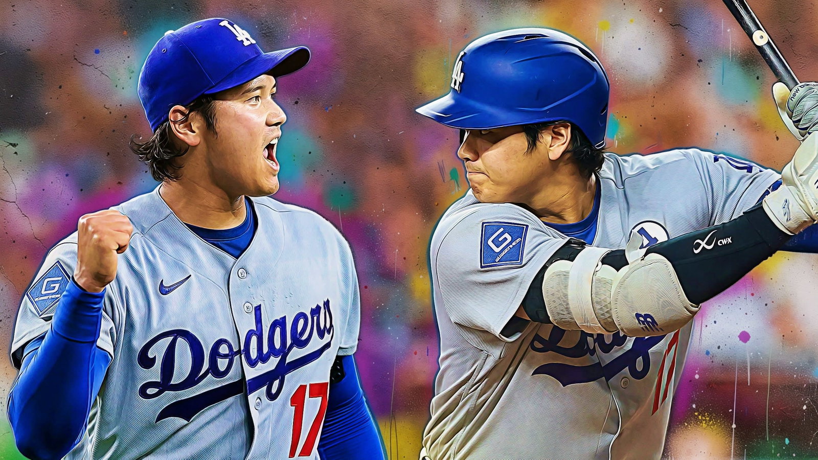 Shohei Ohtani as a hitter and pitcher