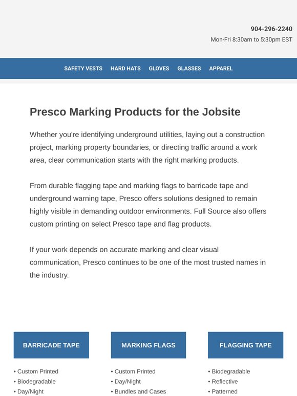 Mark It. Flag It. Find It. Presco Has You Covered.