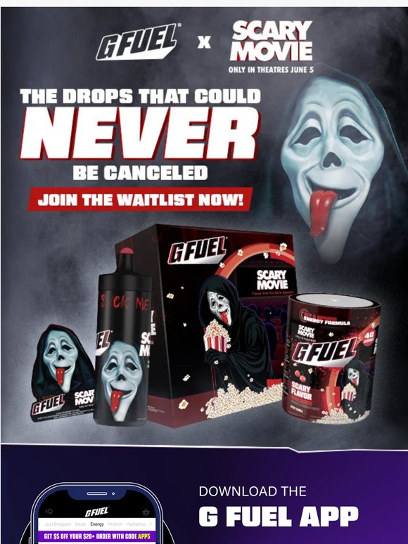 🔪 Scary Movie x G FUEL — Tomorrow