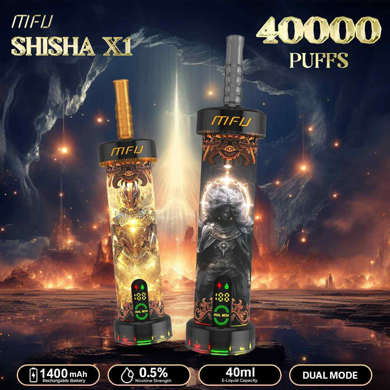 MFU SHISHA X1 Hookah 40,000 Puff Disposable