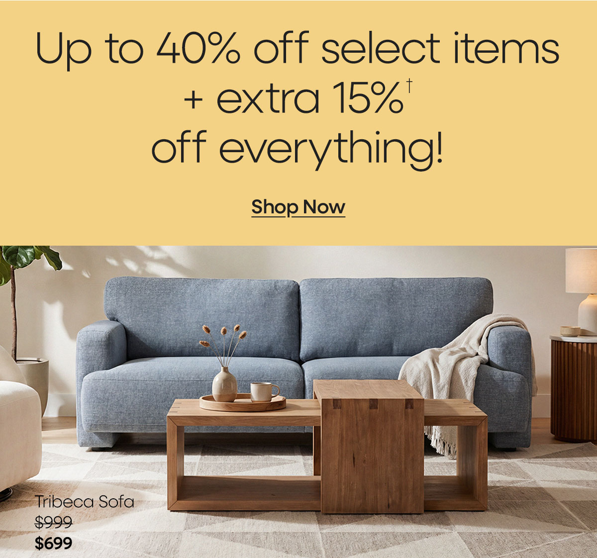 Shop up to 40% off select items!