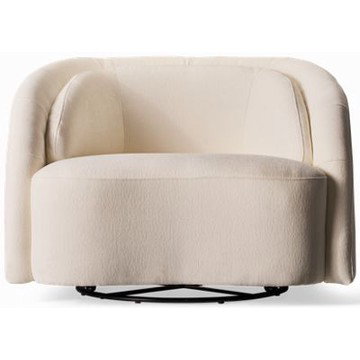 Aspen Swivel Chair - Contemporary Design - Plush Upholstery - Elegant Curves - Durable Polyester Cover