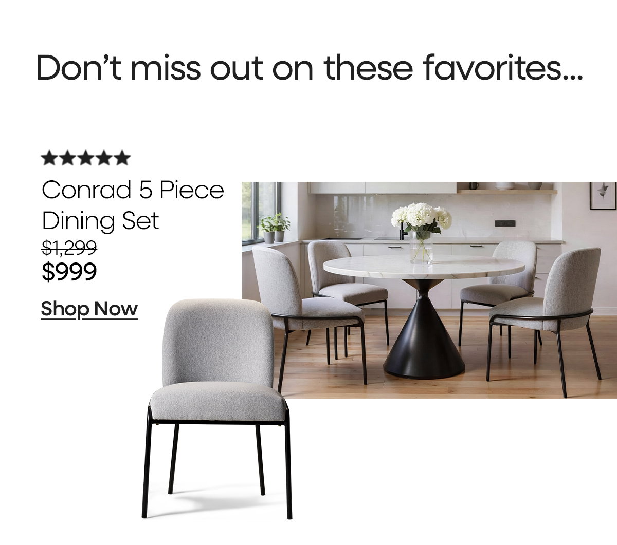 Shop Conrad Dining Set - $999