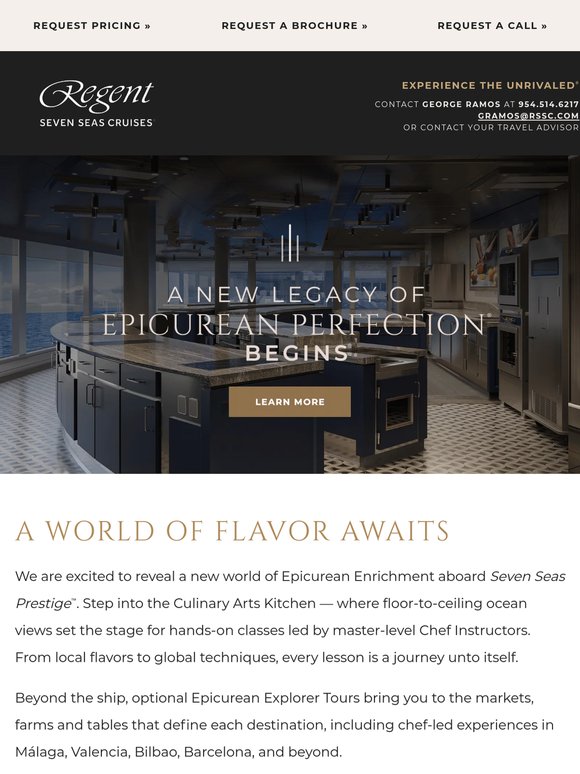 A World of Flavor Awaits You Aboard Seven Seas Prestige™