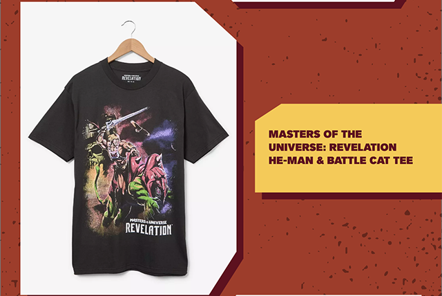 Masters of the Universe Revelation He-Man and Battle Cat Tee