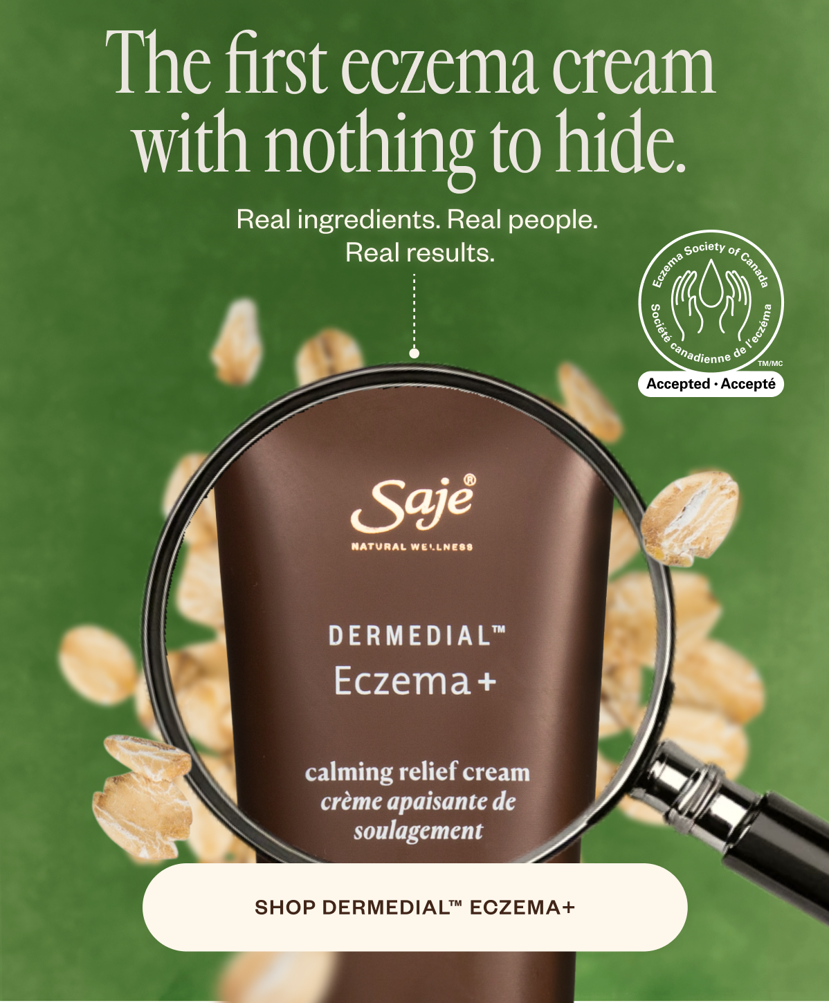 The first eczema cream with nothing to hide. Shop Dermedial Eczema+.