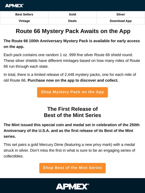 🛣️ App Exclusive: Route 66 100th Anniversary Mystery Pack 🚗