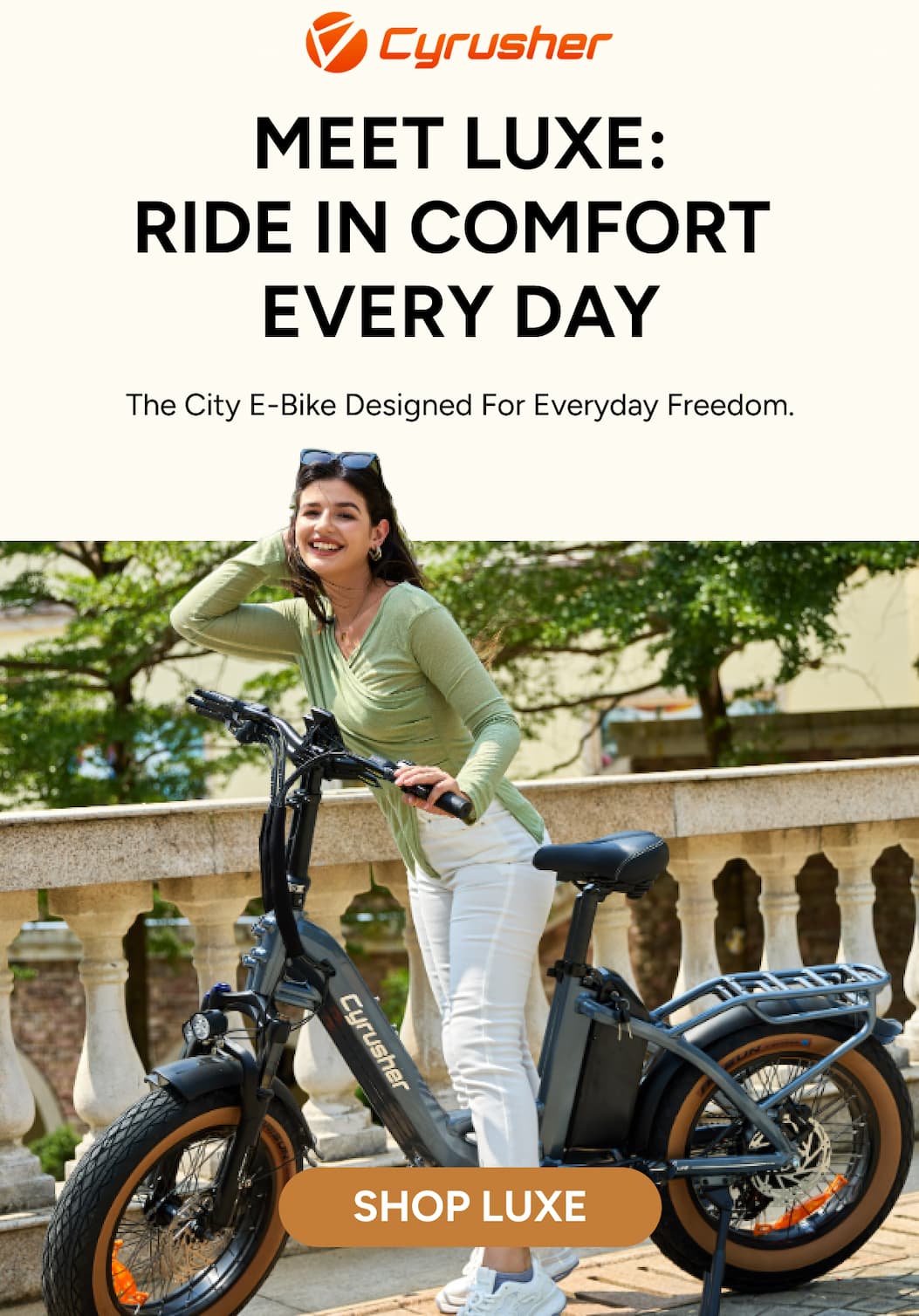 The city bike designed for everyday freedom.