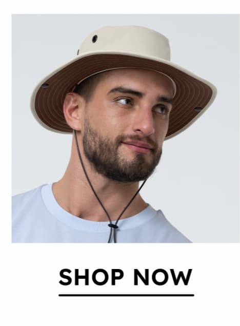 Trek All-Weather Hat in Bone/Chocolate