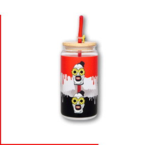 Art the Clown Pool Party Can with Straw Topper 16 oz. - Terrifier