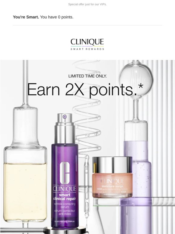 2X Smart Rewards points starts NOW ✨