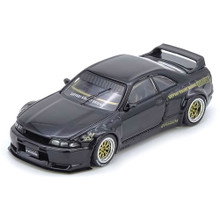 Pandem GT-R (Bcnr33) - Black 1:64 Scale Diecast Model Car by Inno Models
