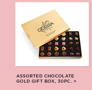 Assorted Chocolate Gold Gift Box, 30pc.