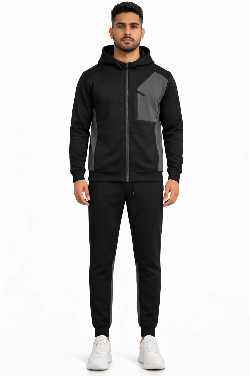 Image of Men’s Zip-Up Tracksuit Set | Hooded Jacket & Joggers
