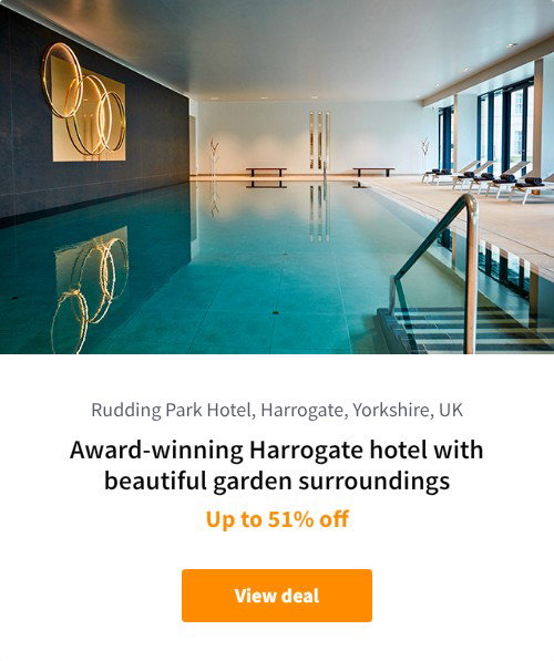 Award-winning Harrogate hotel with beautiful garden surroundings