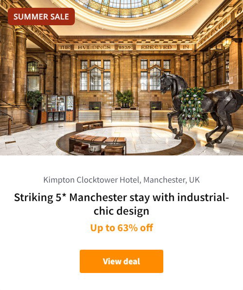 Striking 5* Manchester stay with industrial-chic design