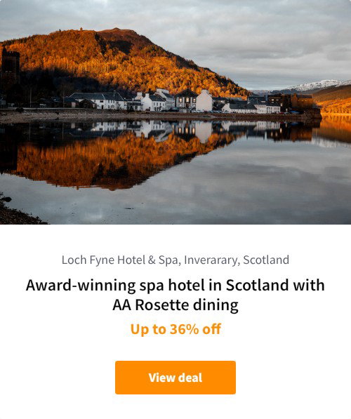 Award-winning spa hotel in Scotland with AA Rosette dining