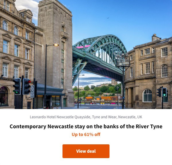 Contemporary Newcastle stay on the banks of the River Tyne