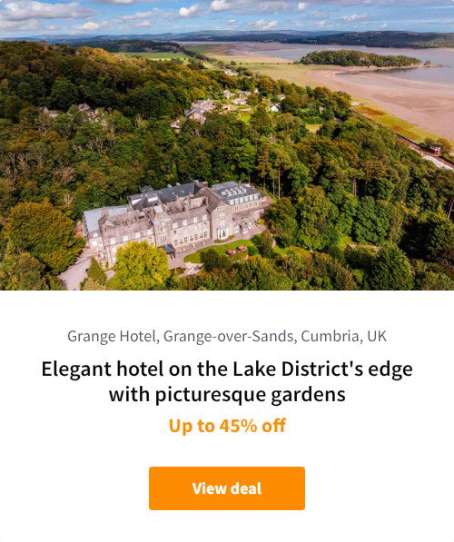 Elegant hotel on the Lake District's edge with picturesque gardens
