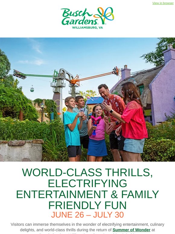 Summer of Wonder Starts June 26