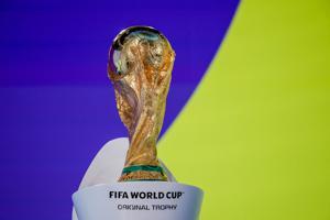 The World Cup trophy