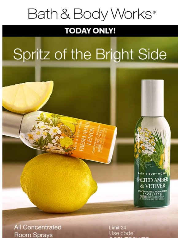 🤩 $3.50 room sprays—today only.