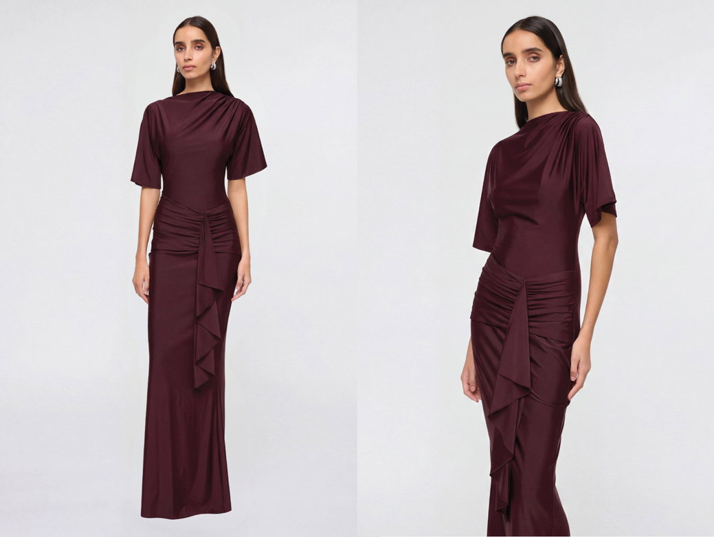 Arlo Maxi Dress - Mulberry