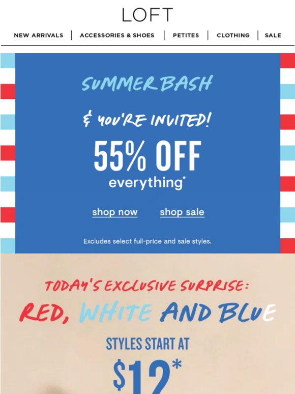Summer Bash (+ 55% off)* starts now ☀️🎉