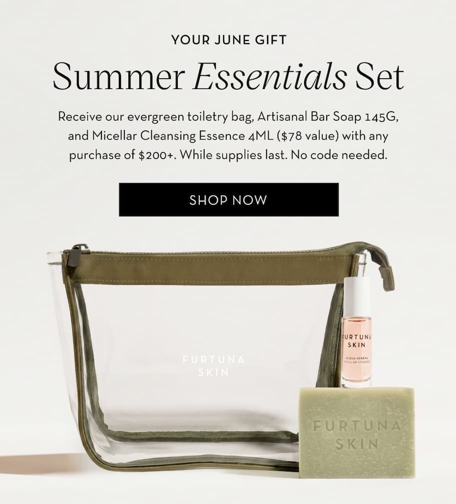 Your June Gift. Summer Essentials Set. Shop now.