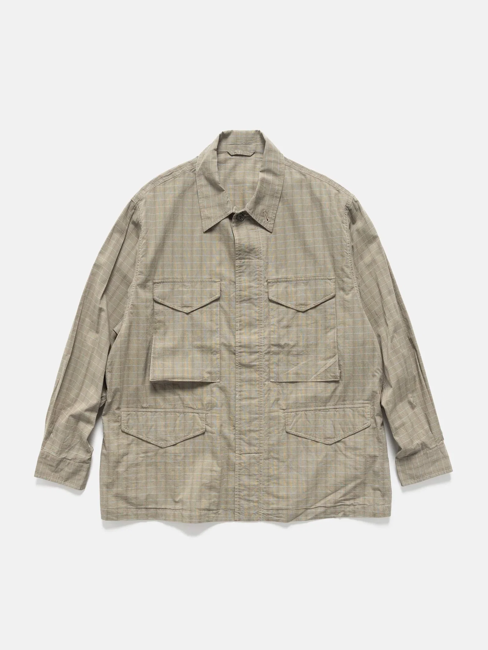 Image of M-51 Shirts Jacket Green Plaids