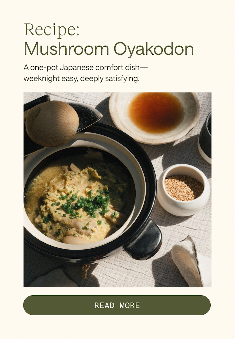 Mushroom Oyakodon